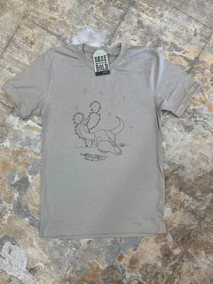 1255 Feather Skull Desert Tee