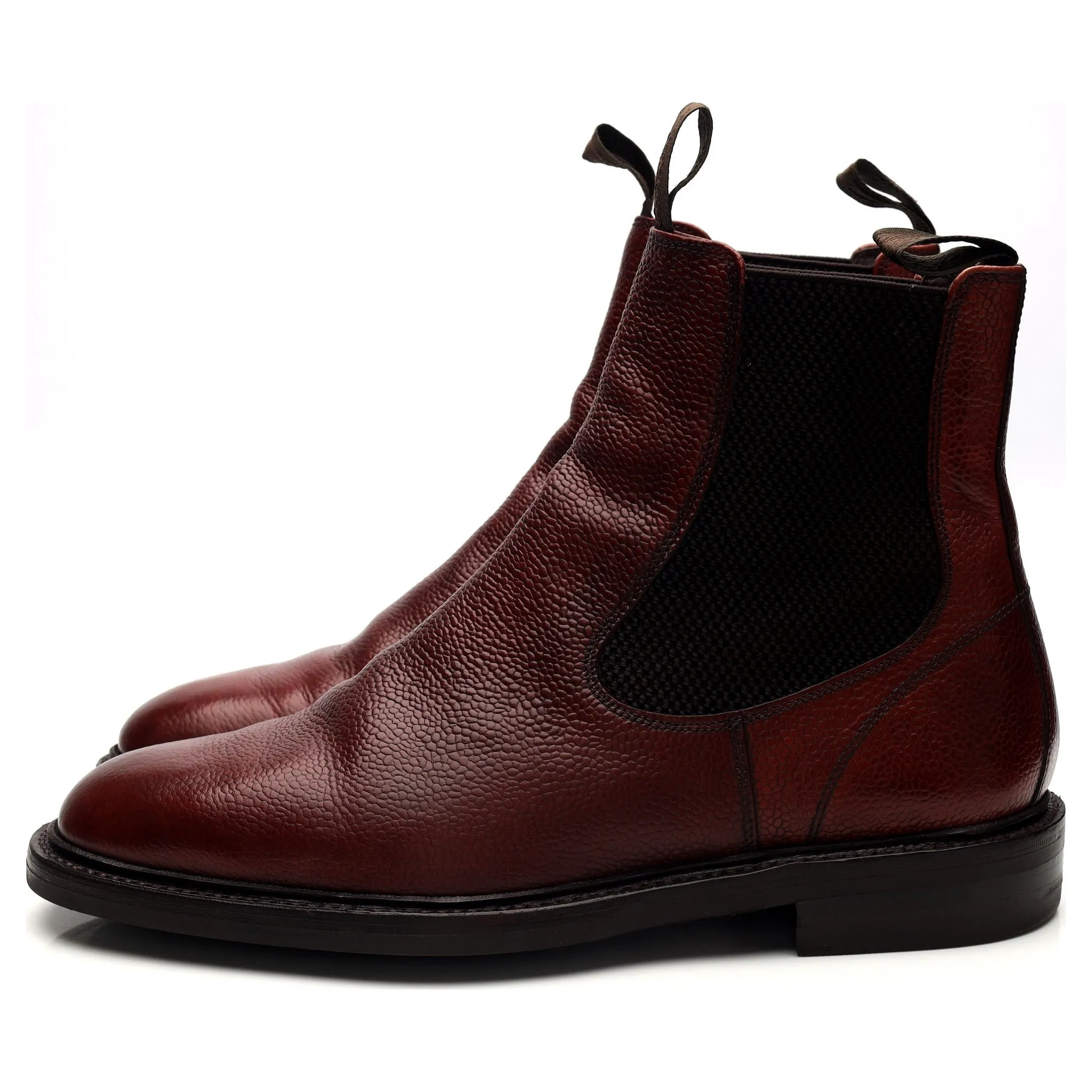 1880 Classic 'Dingley' Burgundy Grain Leather Chelsea Boot UK 8 F