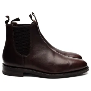 1880 'Emsworth' Dark Brown Leather Chelsea Boots UK 8 F