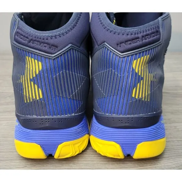 2016 Under Armour Mens Size 13 Curry 2.5 Dub Nation 1274425-400 Blue YL Sneakers