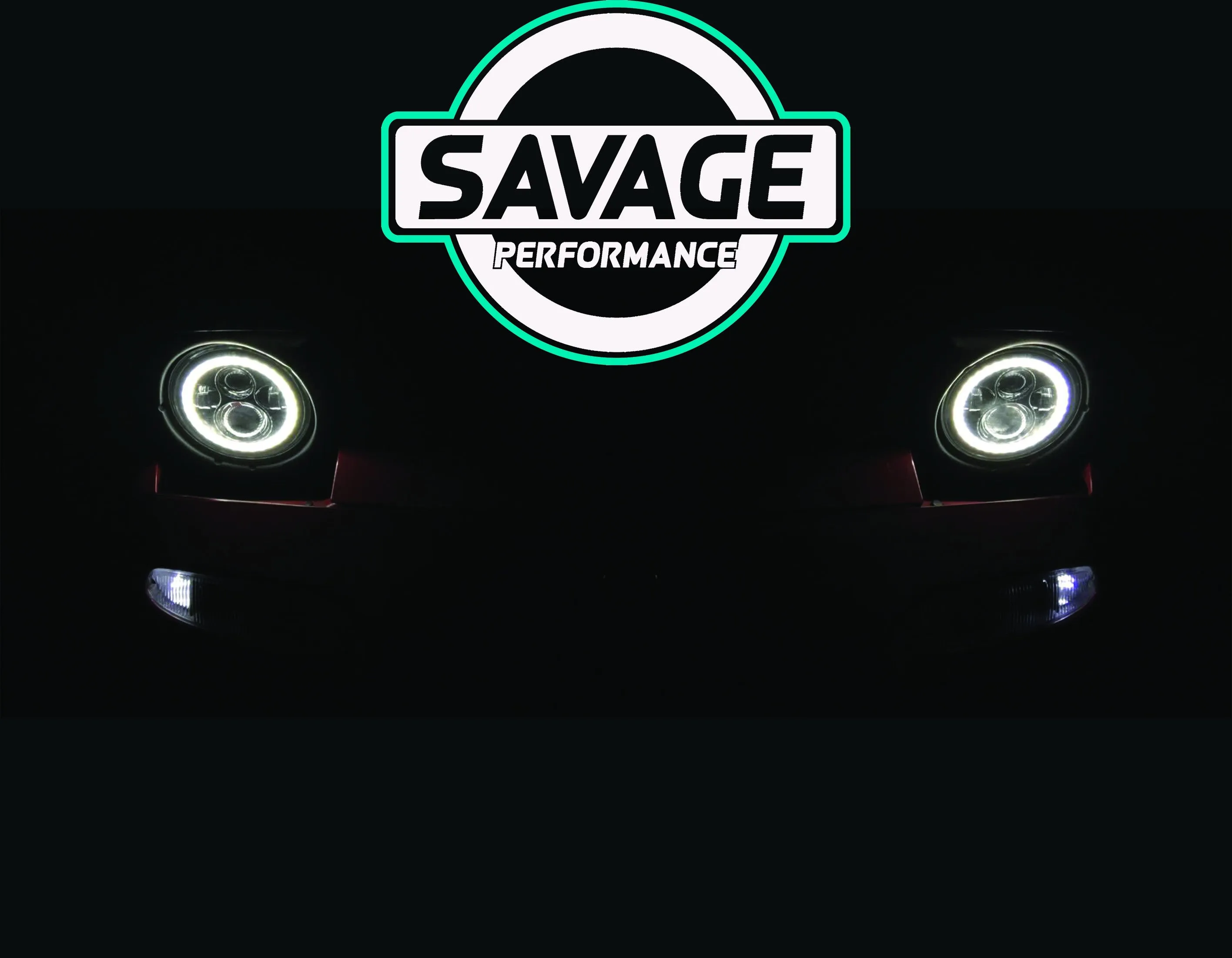 7 Inch HALO Round LED Headlights