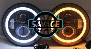 7 Inch HALO Round LED Headlights
