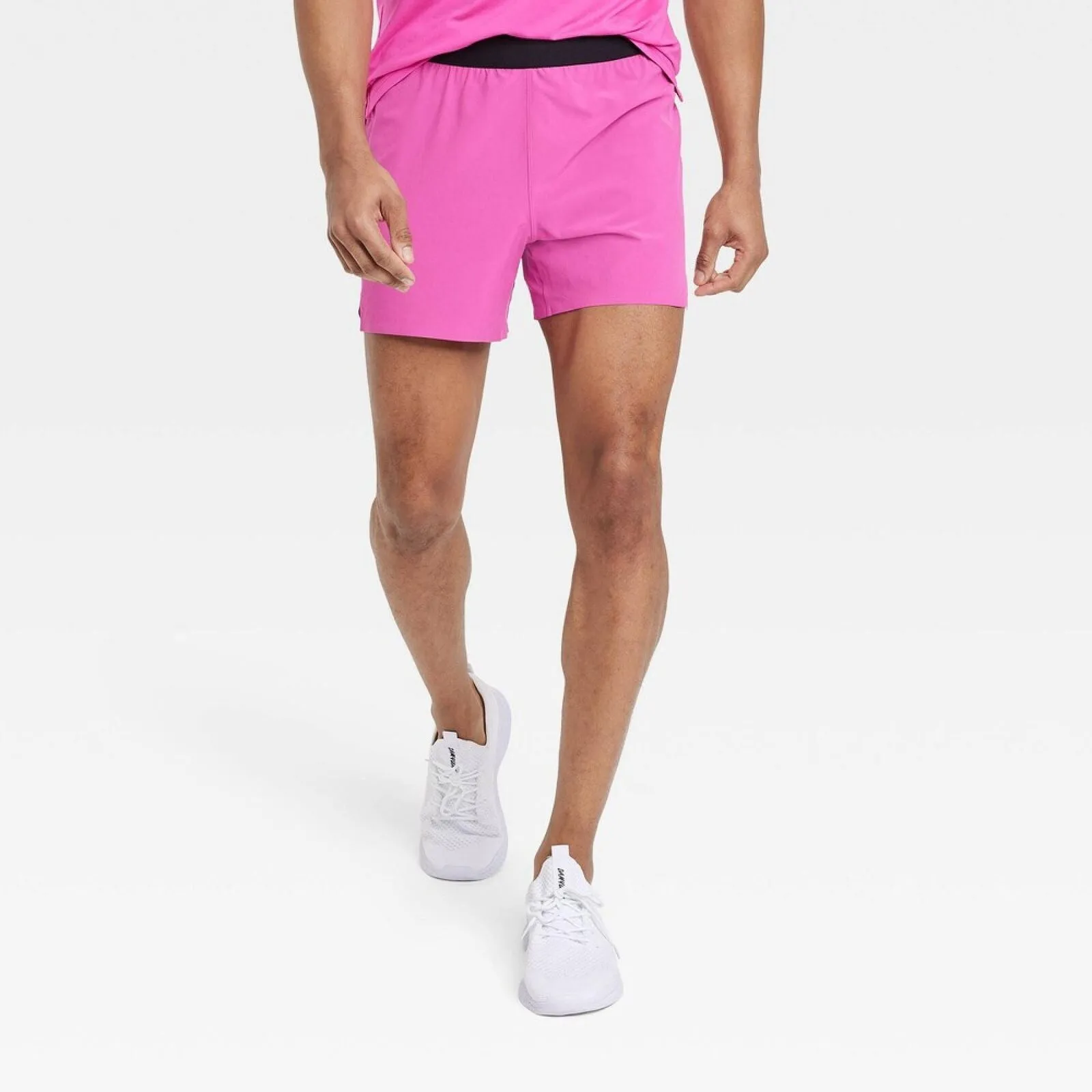 All In Motion Men's Lined Run Shorts 5" 3G8590 Ravishing Pink S