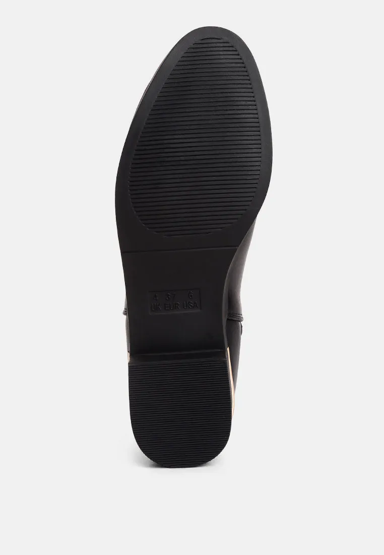 Amara Metallic Sling Detail Chelsea Boots