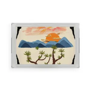Arizona Summer Desert Acrylic Serving Tray