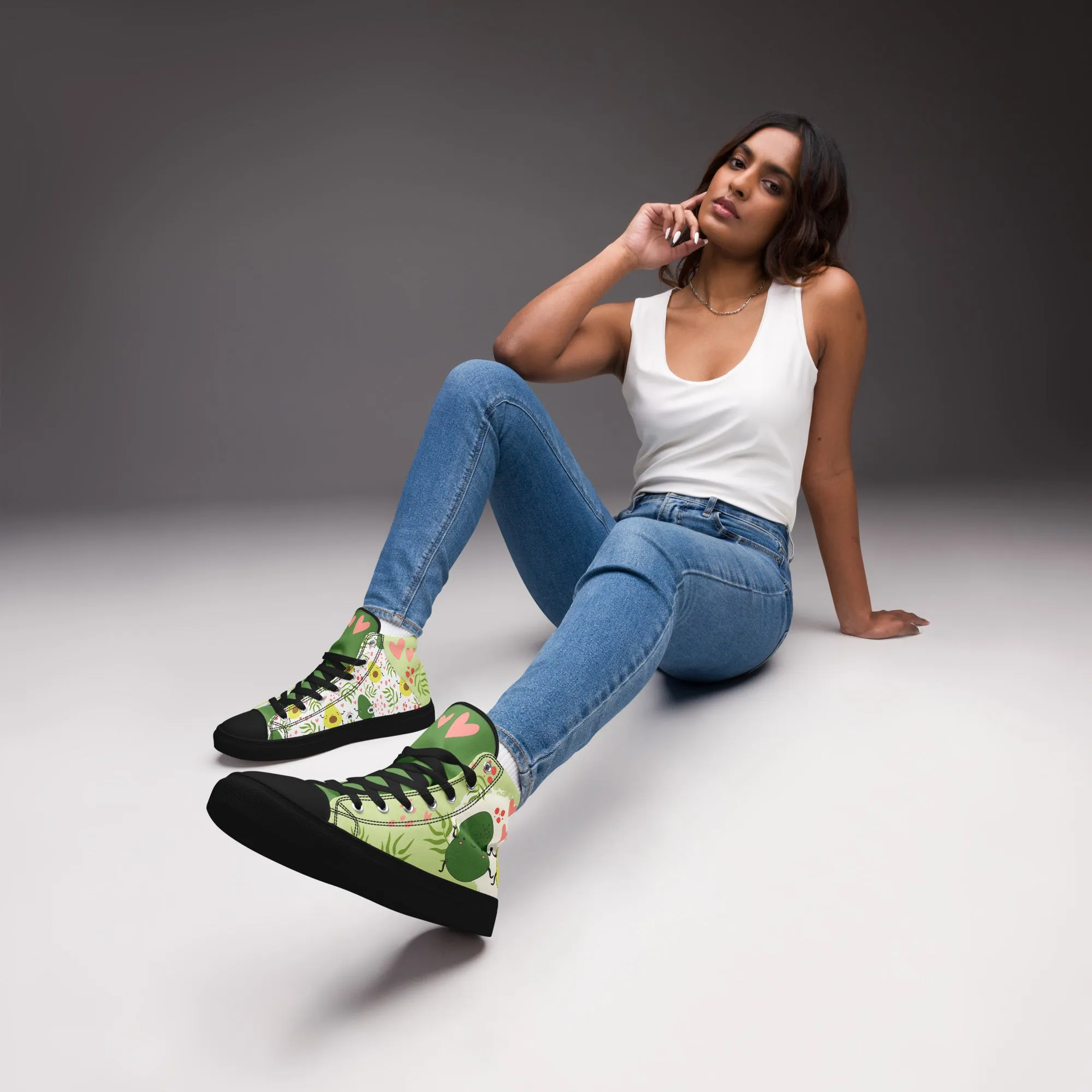 Avocuddles Women's High Top Custom Sneakers