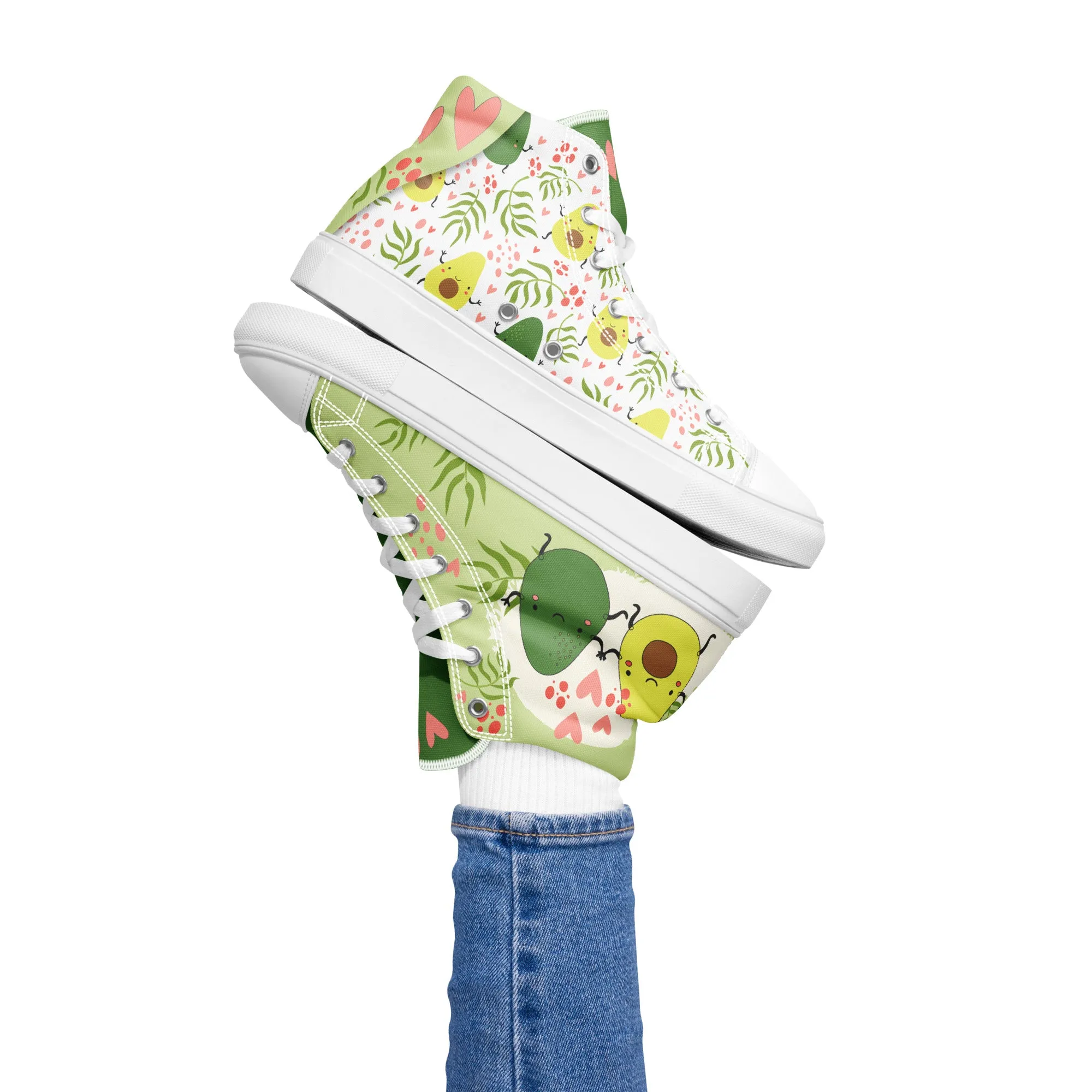 Avocuddles Women's High Top Custom Sneakers