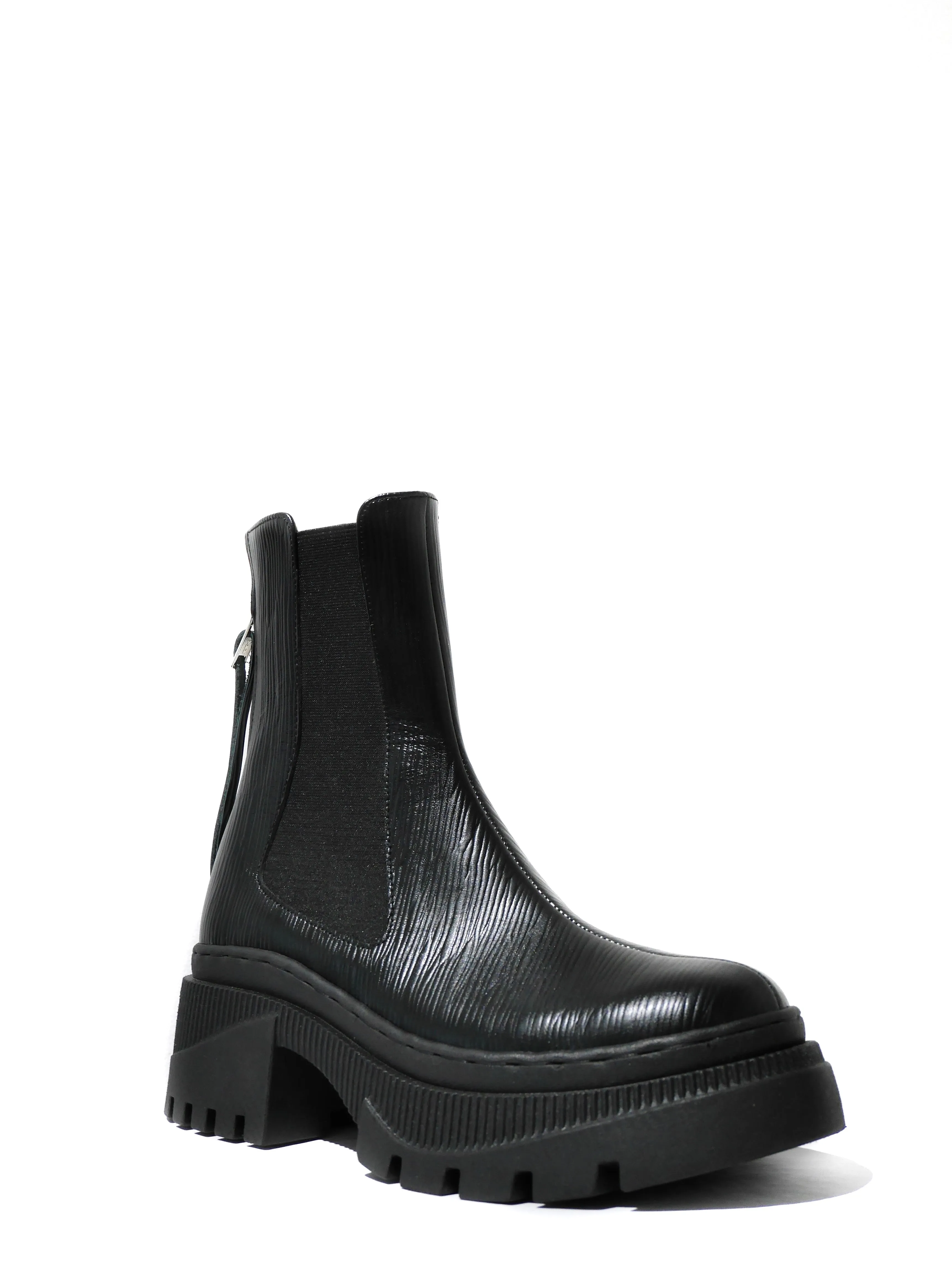 Black Bark Chelsea Boots