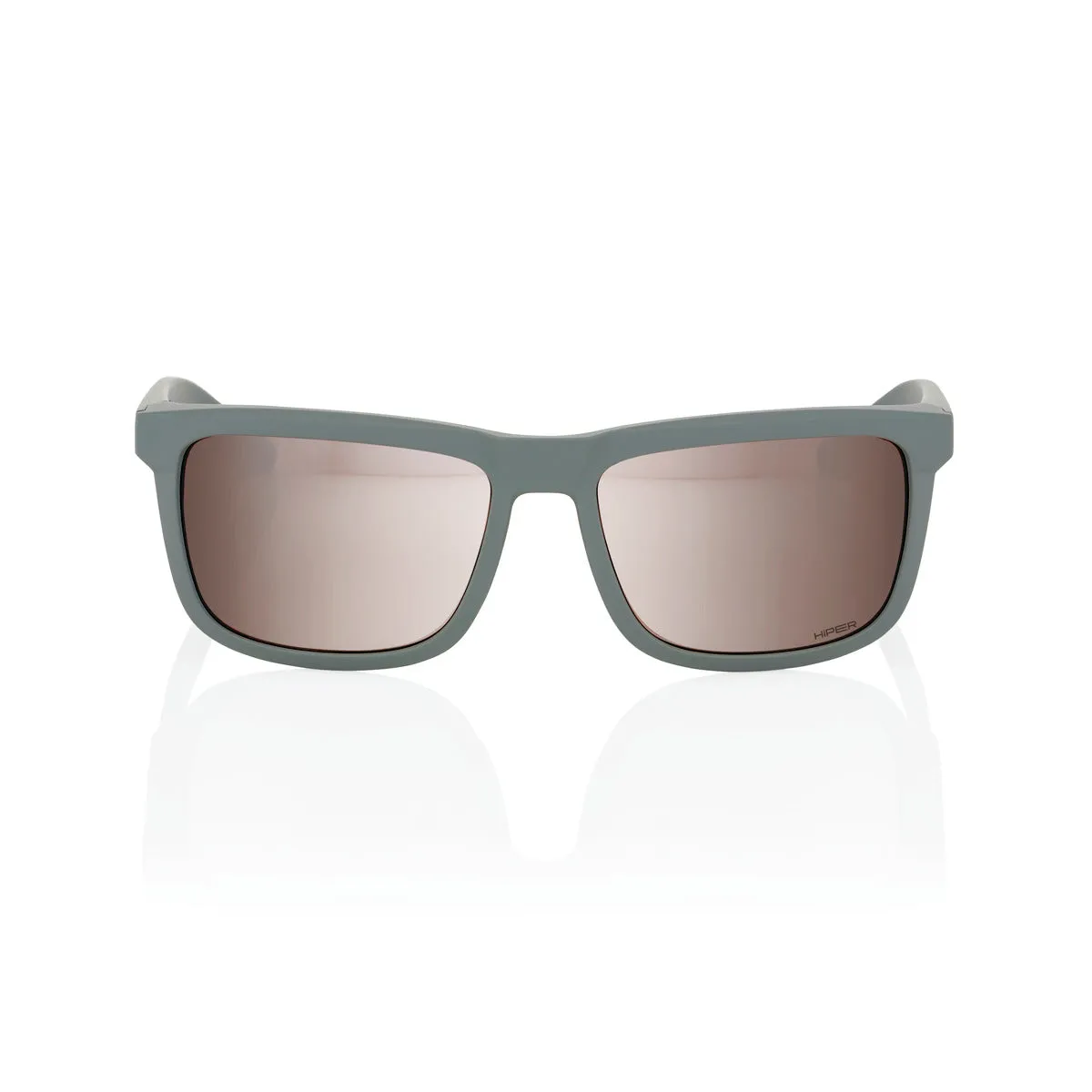 BLAKE - Soft Tact Cool Grey - HiPER Crimson Silver Mirror Lens