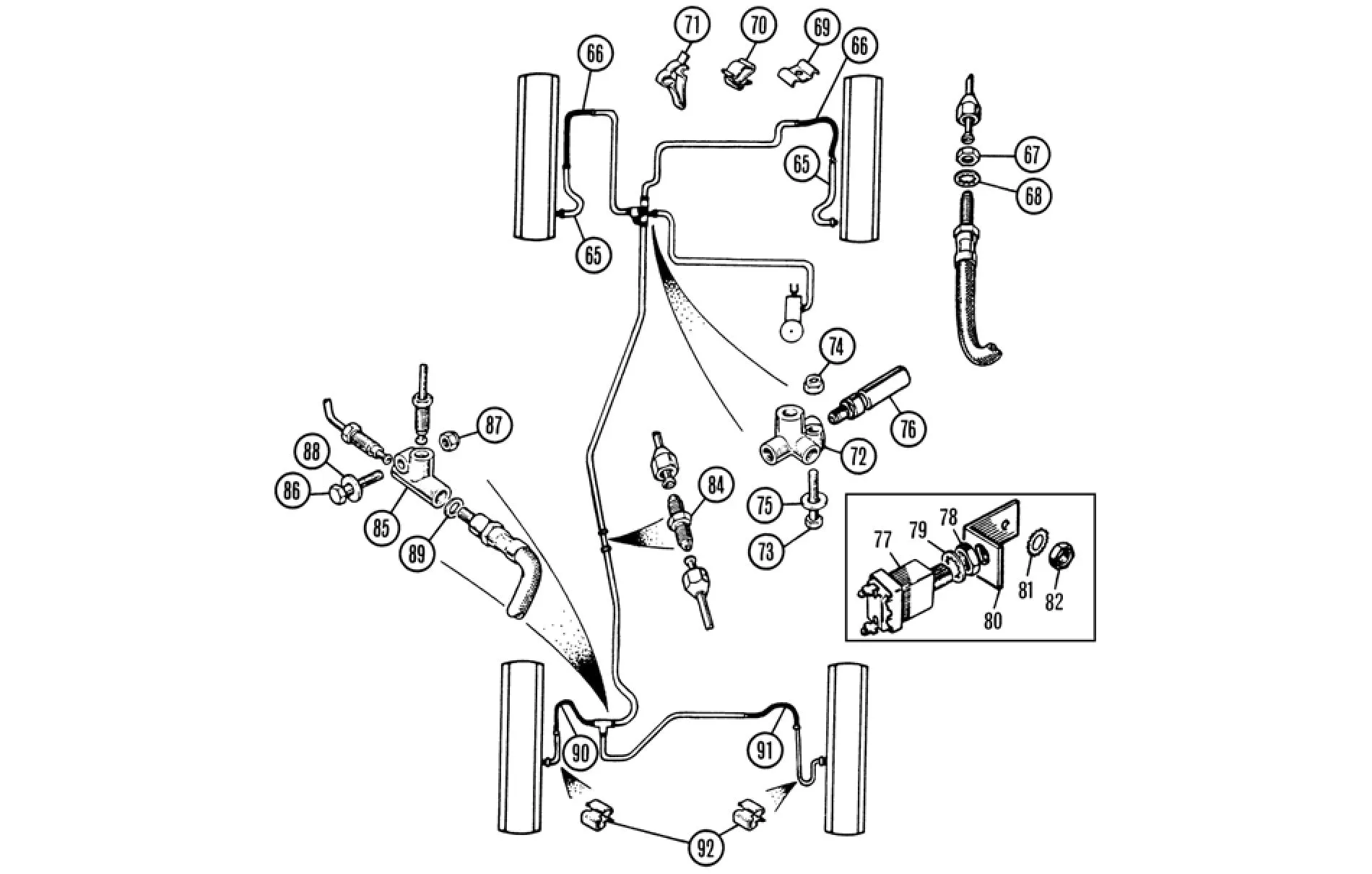 BRAKE HOSE, FRONT, FLEXIBLE