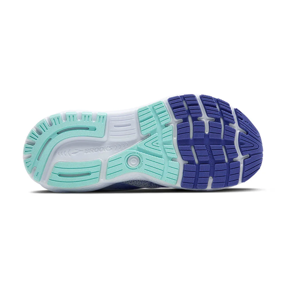 Brooks Ghost 16 (Womens) -  White/Amparo Blue/Limpet Shell