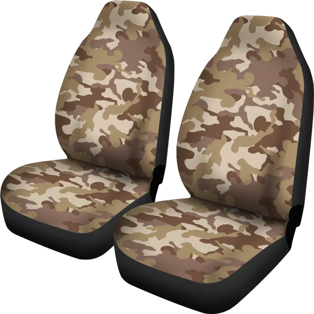 Brown Camo Car Seat Covers Brown and Tan Desert Camouflage Pattern Seat Protectors