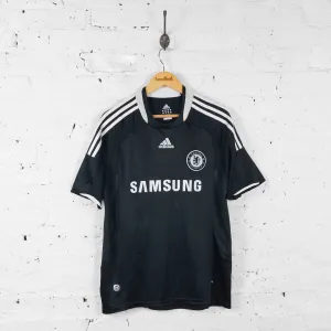 Chelsea 2008 Adidas Away Football Shirt - Black - M