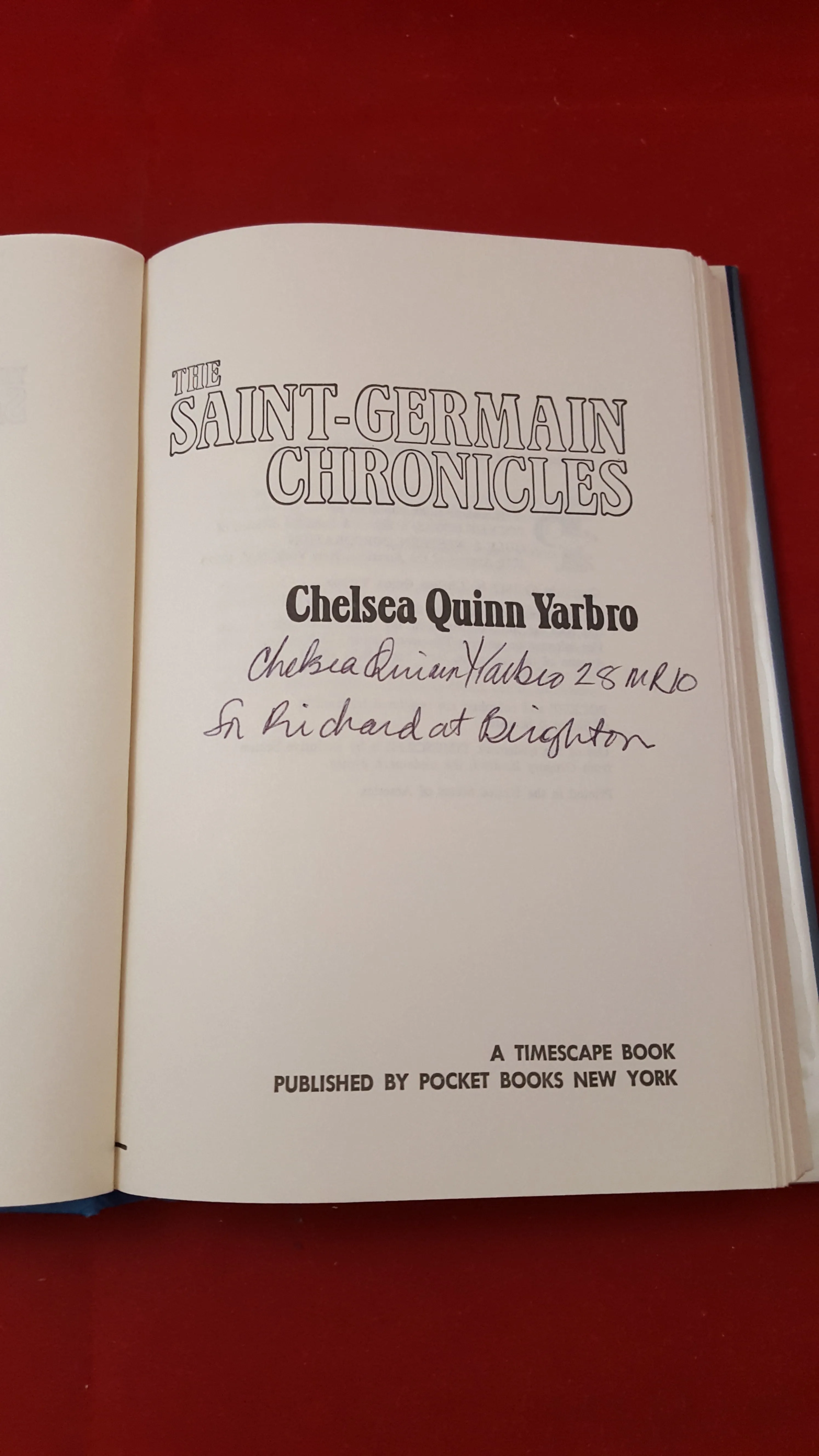 Chelsea Quinn Yarbro - The Saint-Germain Chronicles, Pocket Books, 1983, 1st Hardcover edition