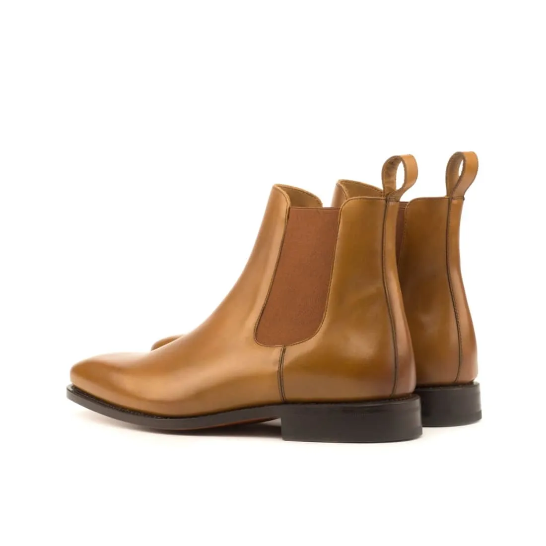 Cheslea Boots en cuir marron clair