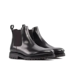Cheslea Boots en cuir noir - Semelles Commando