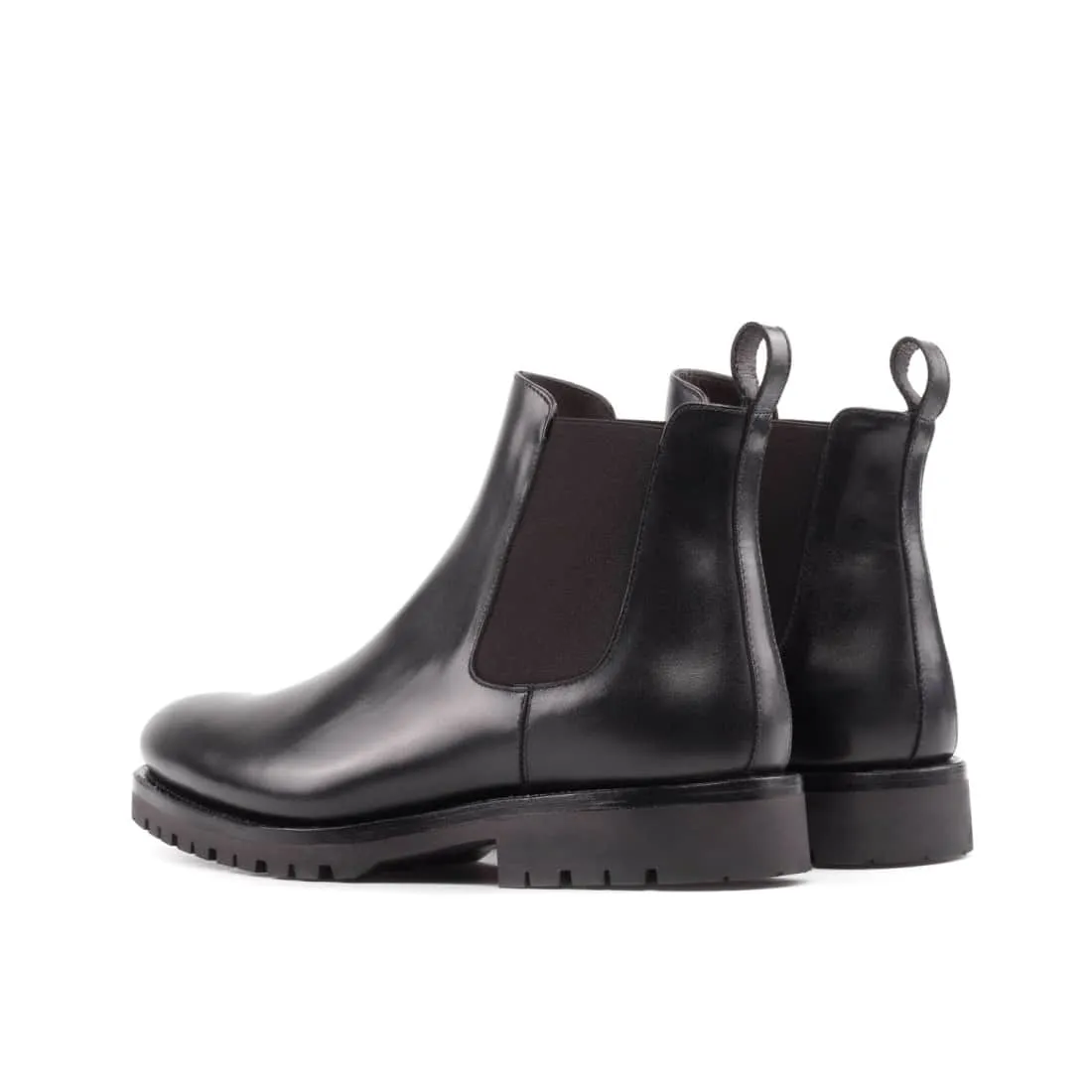 Cheslea Boots en cuir noir - Semelles Commando