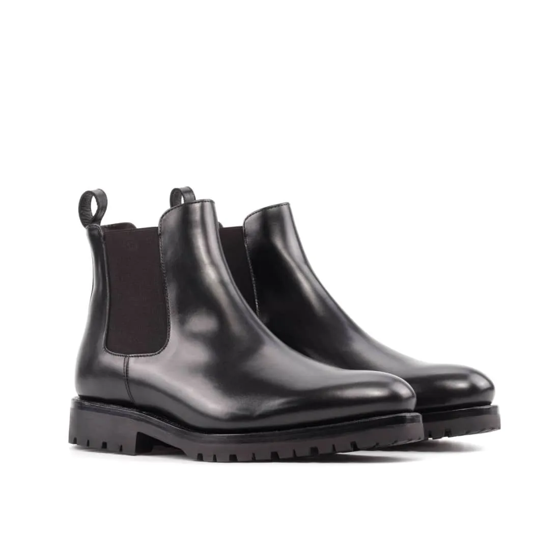 Cheslea Boots en cuir noir - Semelles Commando