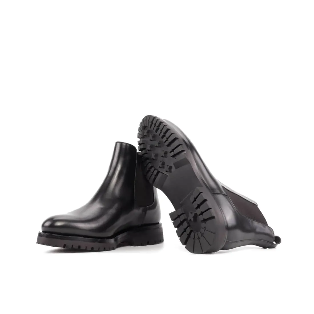 Cheslea Boots en cuir noir - Semelles Commando
