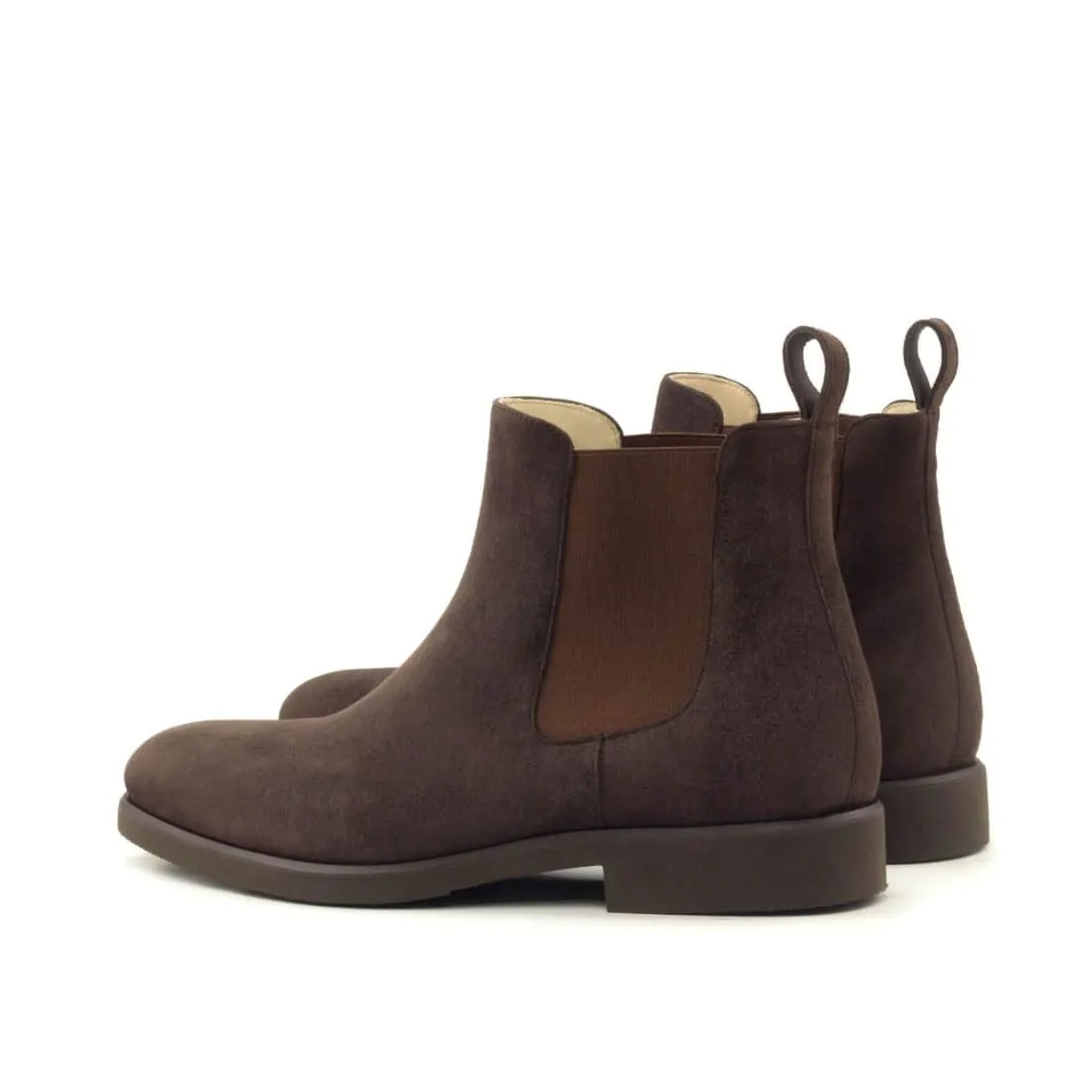 Cheslea Boots en daim marron - Semelles Caoutchouc