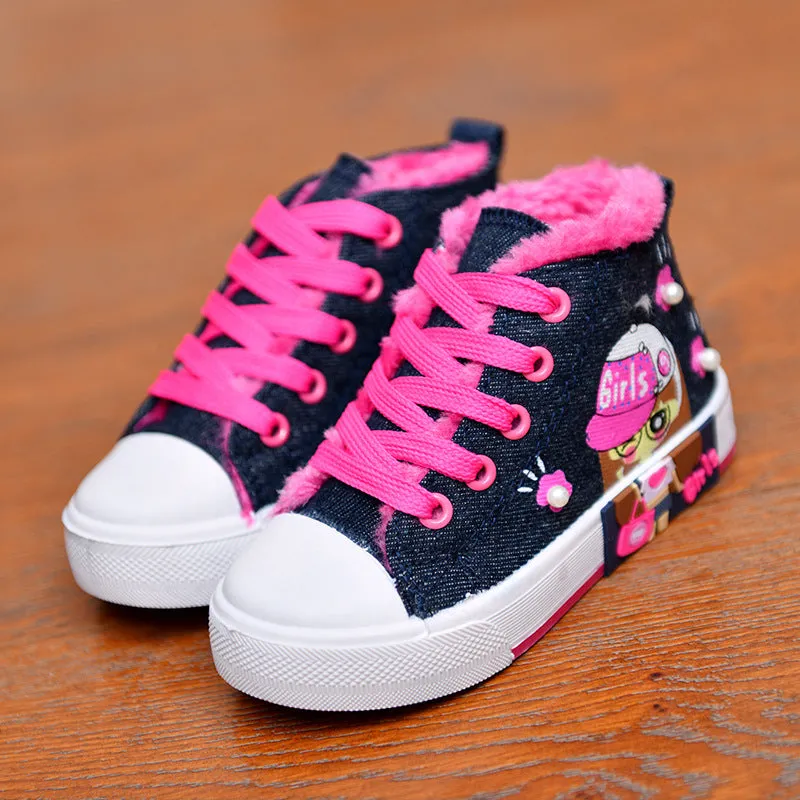 Children's Shoes, Canvas Girls' Sneakers