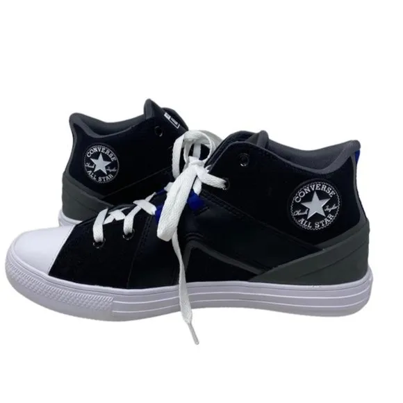 Converse Chuck Taylor Flux Ultra Mid Black Mesh Leather Men’s Sneakers A00810C