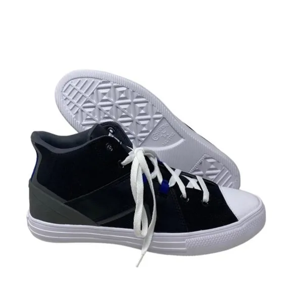 Converse Chuck Taylor Flux Ultra Mid Black Mesh Leather Men’s Sneakers A00810C