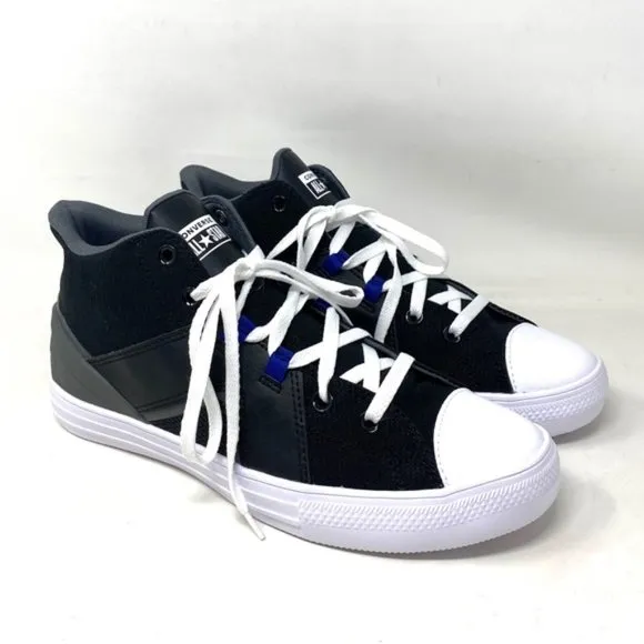 Converse Chuck Taylor Flux Ultra Mid Black Mesh Leather Men’s Sneakers A00810C