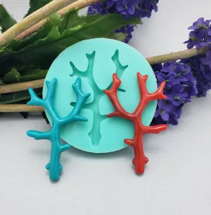 Coral Branch Silicon Mold Flexible  for Crafts, Jewelry, Resin, Polymer Clay.