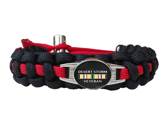 Desert Storm Veteran Paracord Bracelet