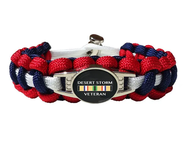 Desert Storm Veteran Paracord Bracelet