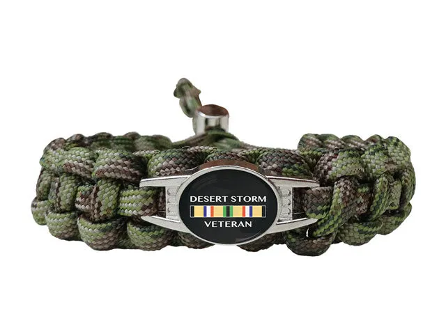 Desert Storm Veteran Paracord Bracelet
