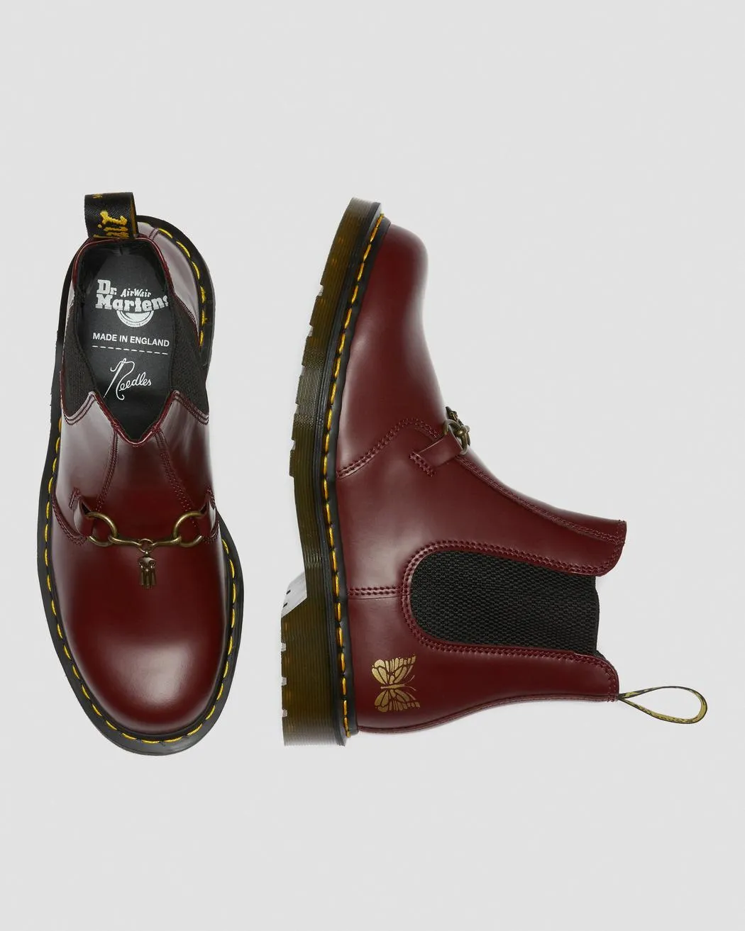 Dr. Martens: Needles 2976 Snaffle Chelsea Boots (cherry)