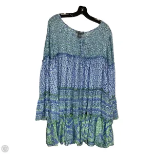 Dress Work By Chelsea And Theodore In Blue & Green, Size: L