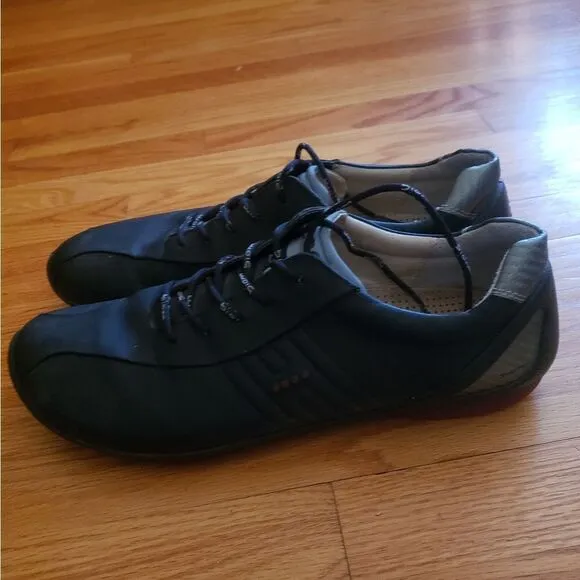 Ecco Mens Black Sneakers