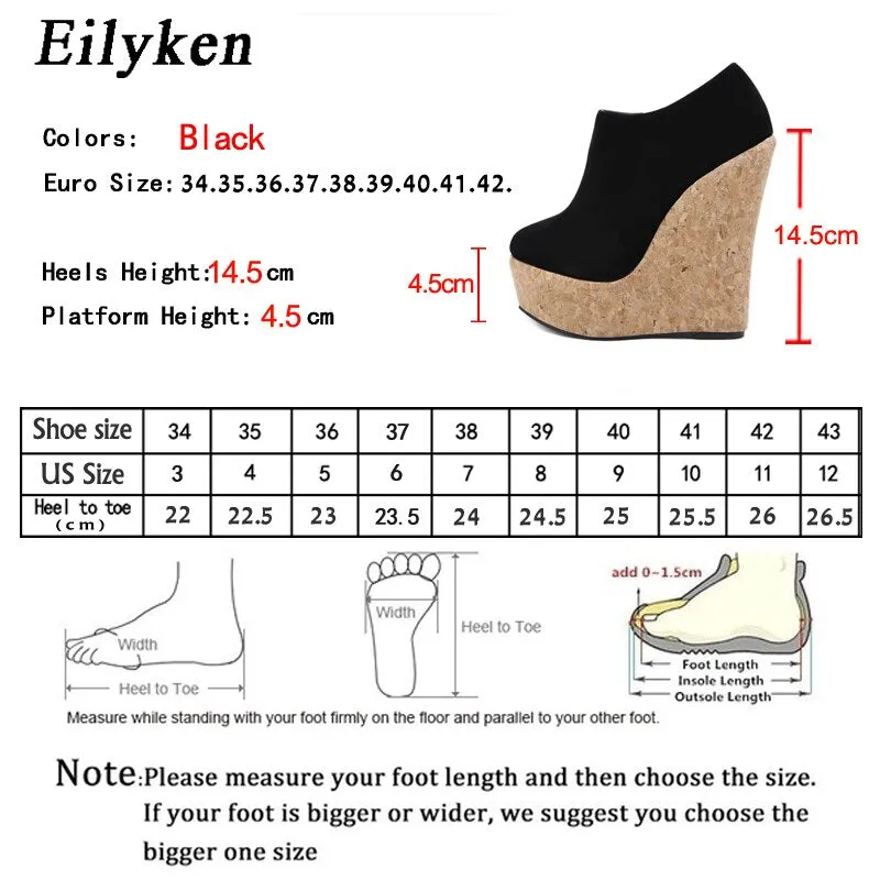Eilyken Flock Round Toe Wedges