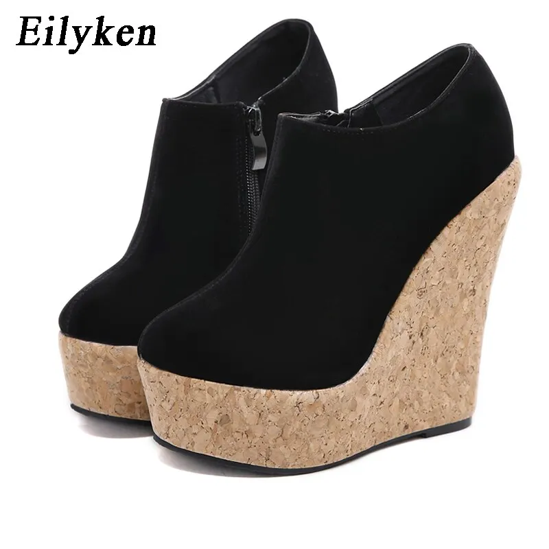 Eilyken Flock Round Toe Wedges