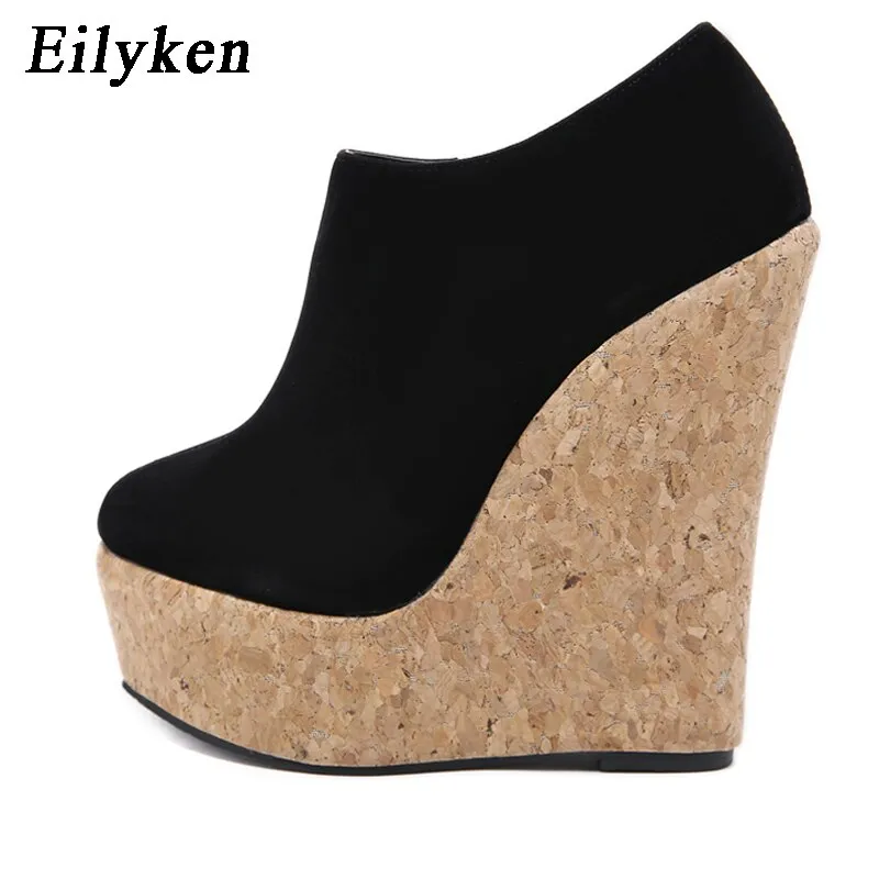 Eilyken Flock Round Toe Wedges
