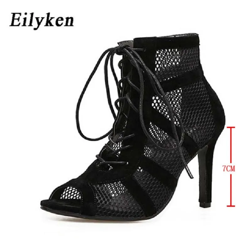 Eilyken Sexy Fashion Dance Women Shoes Very Light Comfort High Quality High Heels Open Toe Dancing Sandals Woman&#39;s Size 43