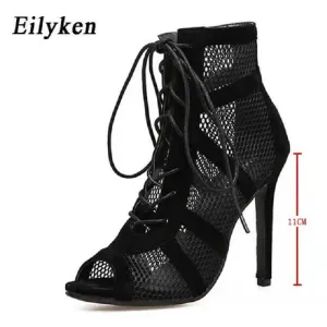 Eilyken Sexy Fashion Dance Women Shoes Very Light Comfort High Quality High Heels Open Toe Dancing Sandals Woman&#39;s Size 43