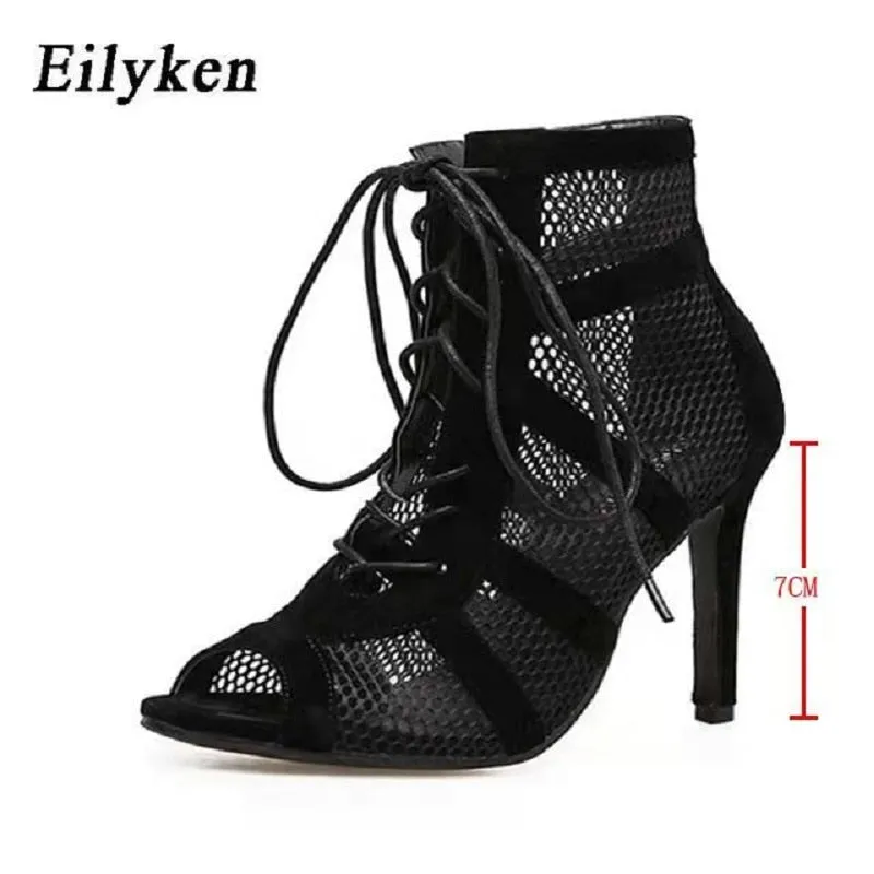 Eilyken Sexy Fashion Dance Women Shoes Very Light Comfort High Quality High Heels Open Toe Dancing Sandals Woman&#39;s Size 43