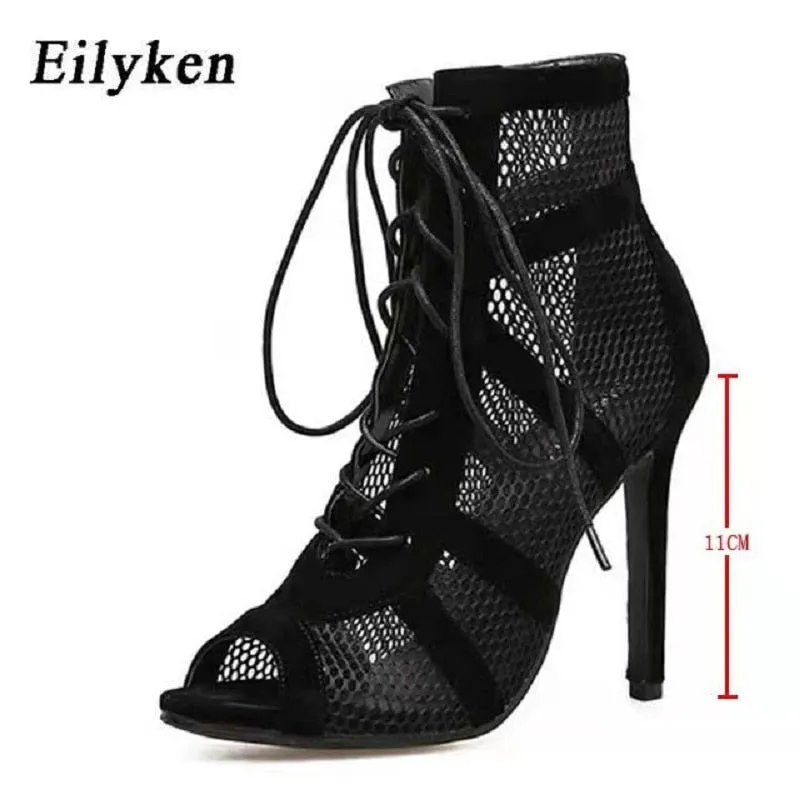 Eilyken Sexy Fashion Dance Women Shoes Very Light Comfort High Quality High Heels Open Toe Dancing Sandals Woman&#39;s Size 43