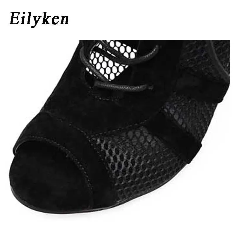 Eilyken Sexy Fashion Dance Women Shoes Very Light Comfort High Quality High Heels Open Toe Dancing Sandals Woman&#39;s Size 43