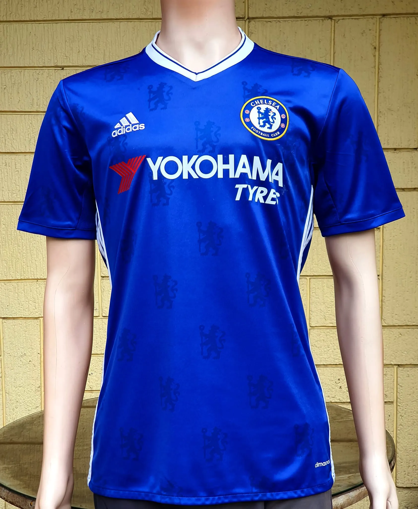 ENGLISH PREMIER CHELSEA 2016-2017 PREMIER LEAGUE CHAMPION DIEGO COSTA 19 HOME JERSEY ADIDAS SHIRT M /MODEL # A17182 SOLD !!!