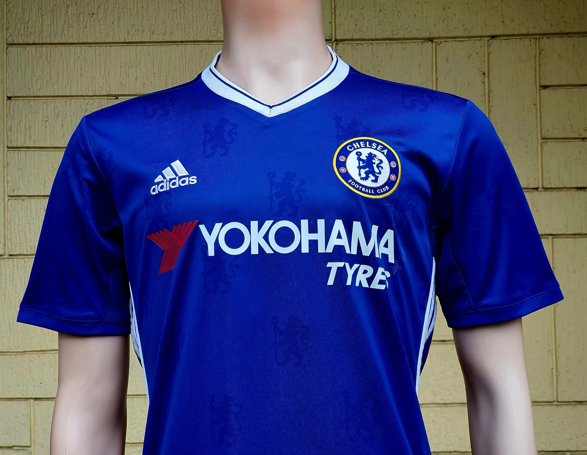 ENGLISH PREMIER CHELSEA 2016-2017 PREMIER LEAGUE CHAMPION DIEGO COSTA 19 HOME JERSEY ADIDAS SHIRT M /MODEL # A17182 SOLD !!!