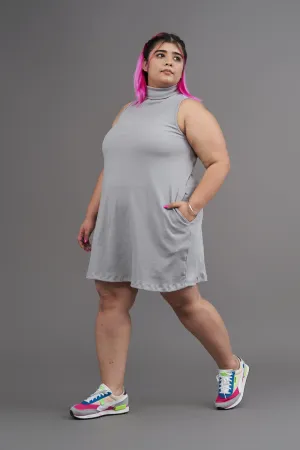 Every-wear pocket dress: Grey