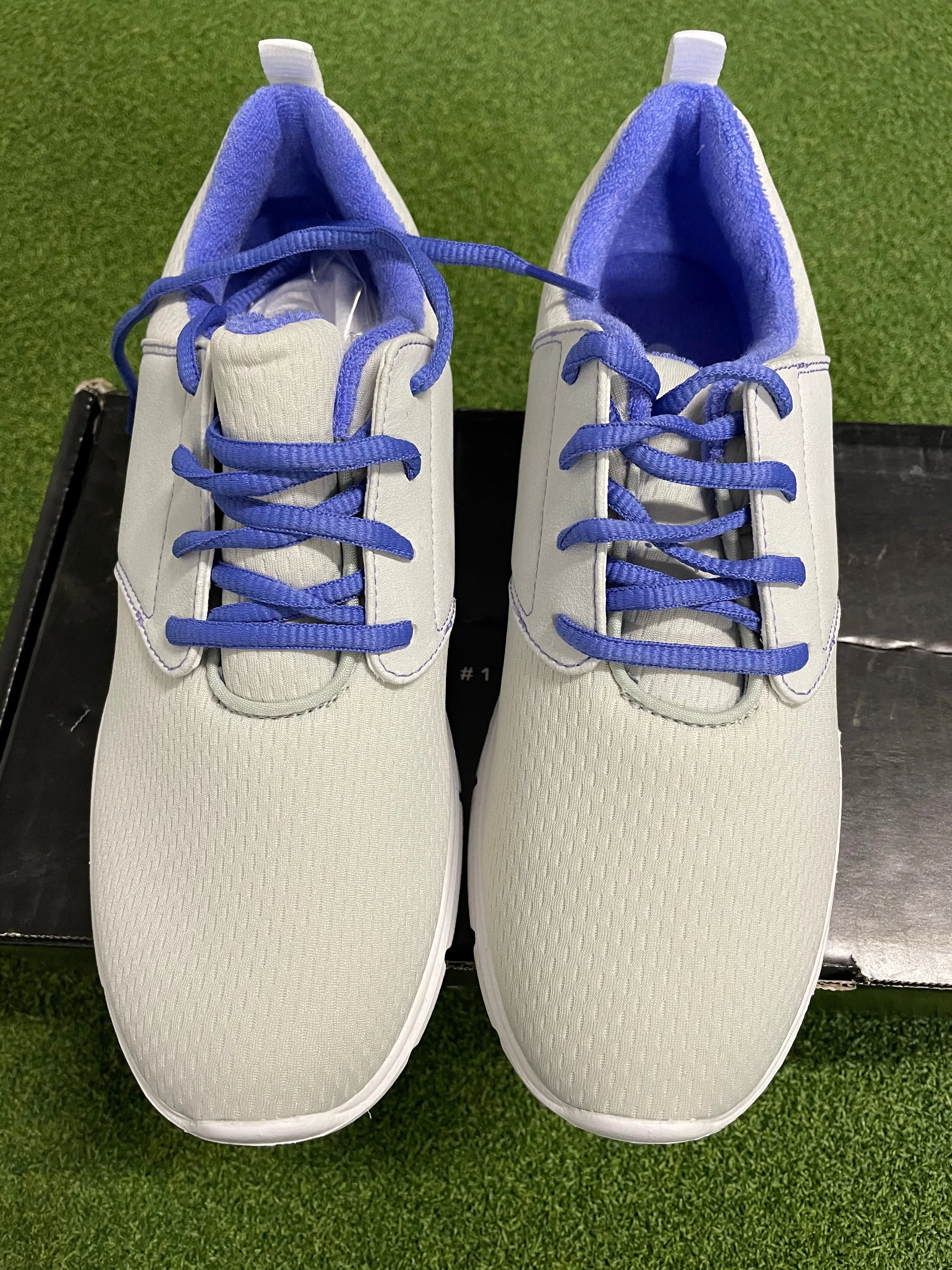 EX Shop Display Footjoy Ladies enJoy Golf Shoes 95708K / Light Grey / Size UK 5 W