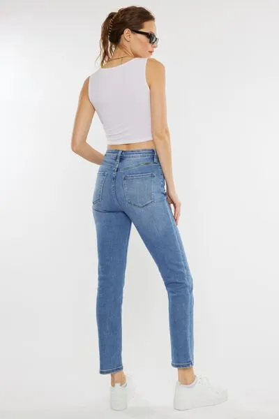 Finn Full Size Cat's Whiskers High Waist Jeans