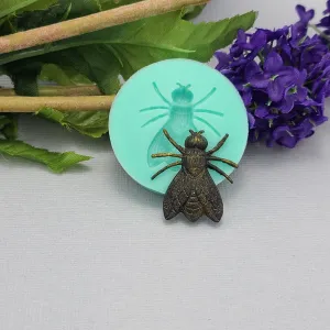 Fly Insect Silicone Mold Flexible for Crafts, Jewelry, Resin, Scrapbooking, Polymer Clay.