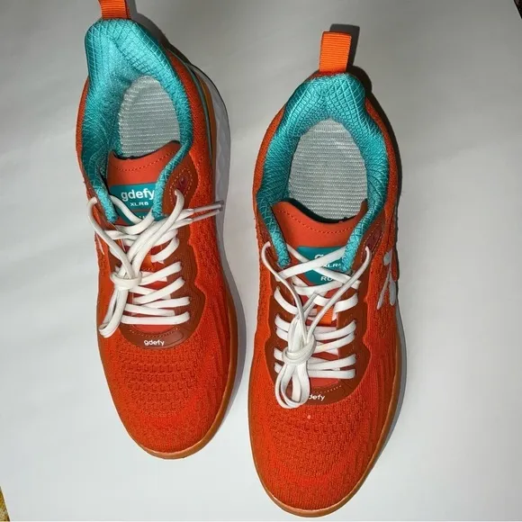 Gdefy XLR6 Running Orange Athletic Shoes Womens